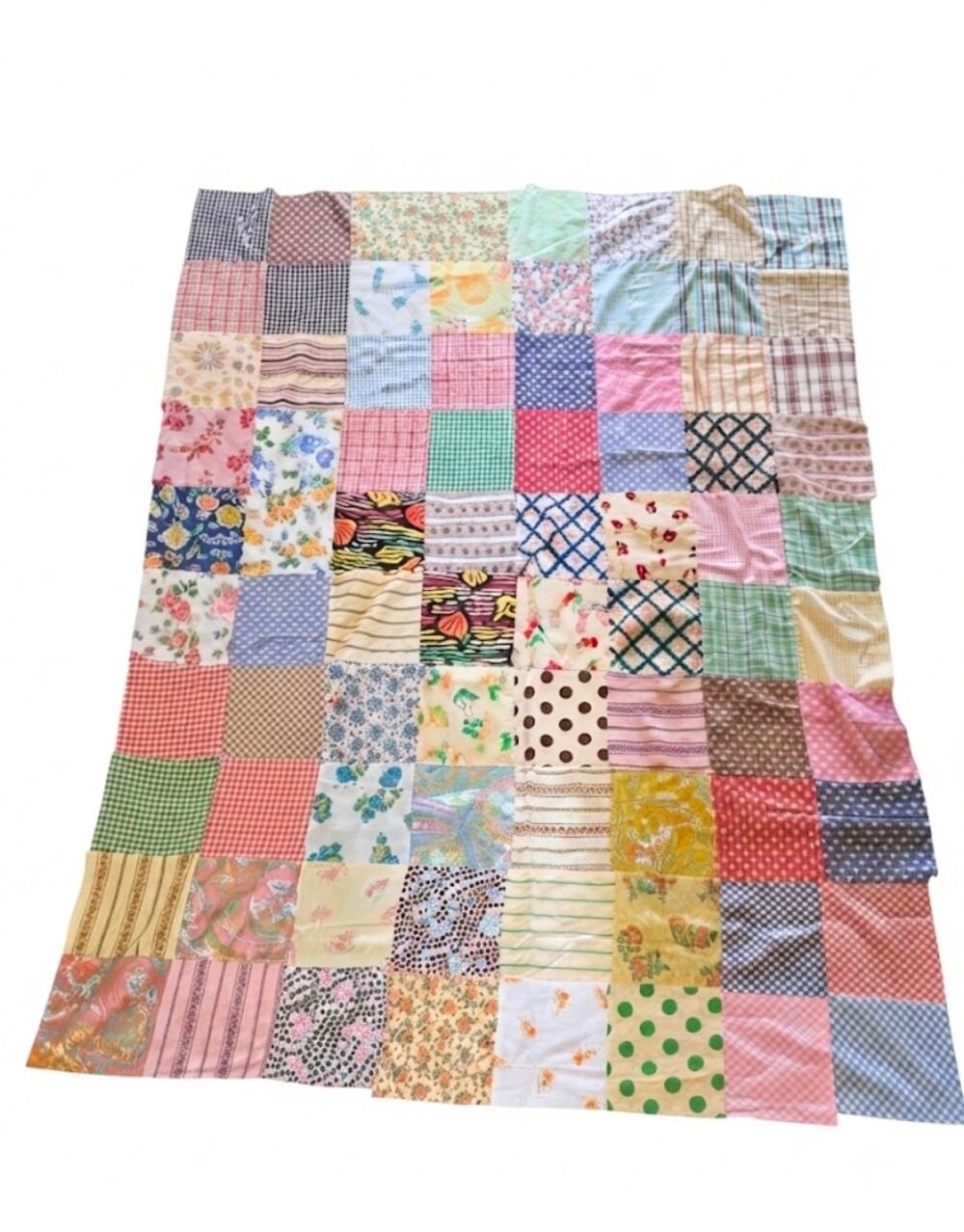 Quilt Top Patchwork 80" X 67"